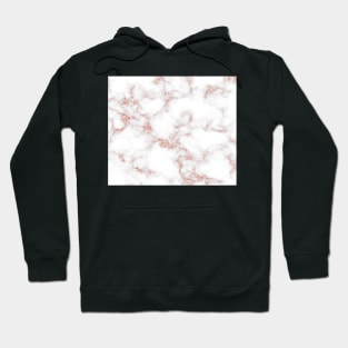 Rose Gold Glitter Marble Hoodie